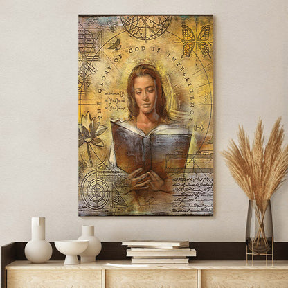 The Glory Of God Is Intelligence Canvas Picture - Jesus Canvas Wall Art - Christian Wall Art