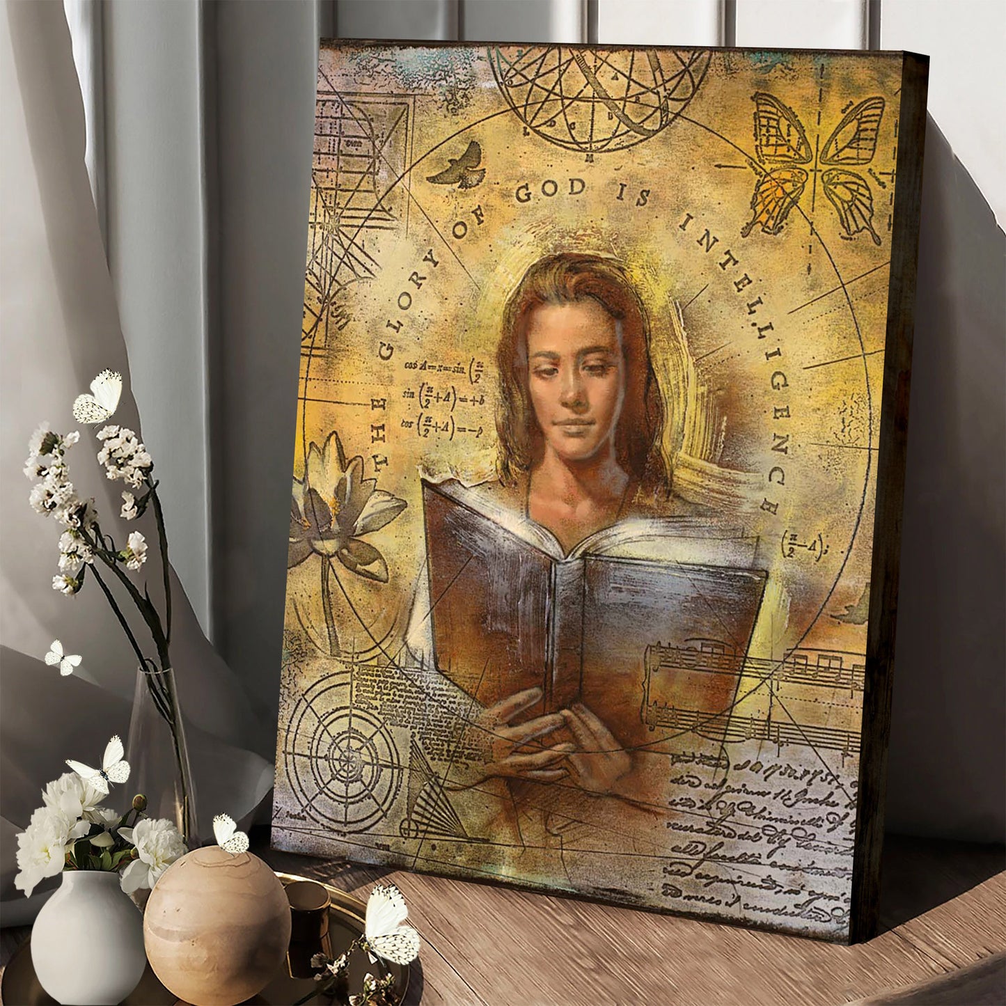 The Glory Of God Is Intelligence Canvas Picture - Jesus Canvas Wall Art - Christian Wall Art