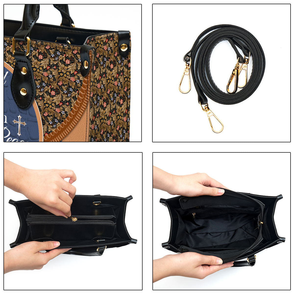 The God Of Hope Fill Me With Joy And Peace Beautiful Pigeon Personalized Leather Bag For Women - Religious Gifts For Women