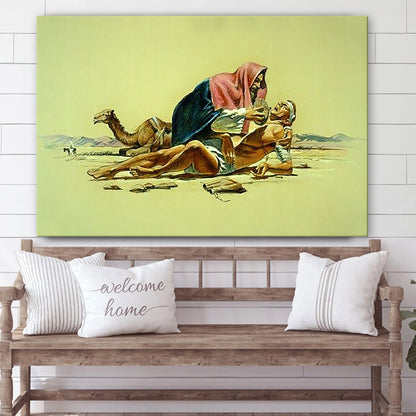 The Good Samaritan Canvas Wall Art - Christian Canvas Pictures - Religious Canvas Wall Art