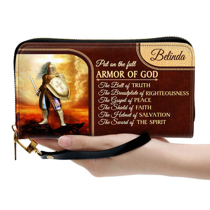 The Gospel Of Peace Clutch Purse For Women - Personalized Name - Christian Gifts For Women