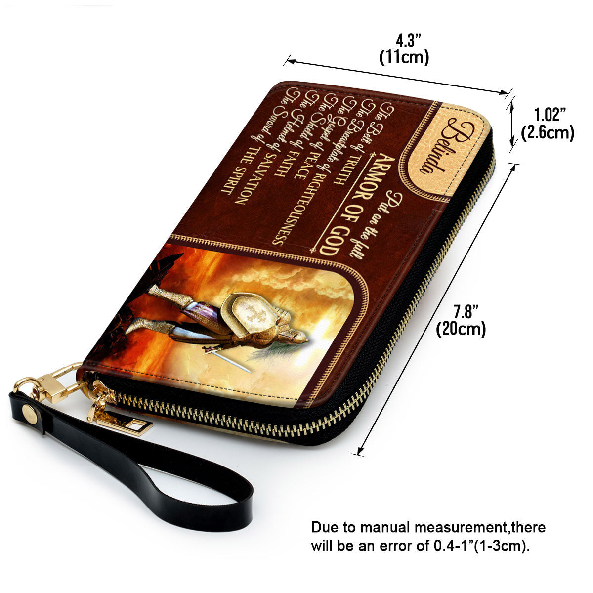 The Gospel Of Peace Clutch Purse For Women - Personalized Name - Christian Gifts For Women