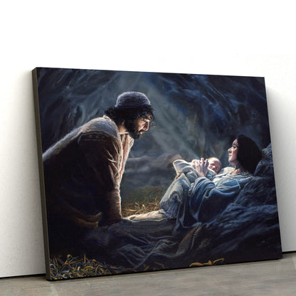 The Greatest Gift Canvas Wall Art - Jesus Picture - Christian Wall Decor
