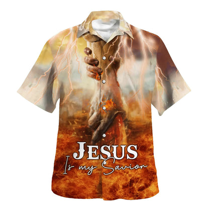 The Hand Of God Jesus Is My Savior Hawaiian Shirts For Men & Women - Christian Hawaiian Shirt - Hawaiian Summer Shirts
