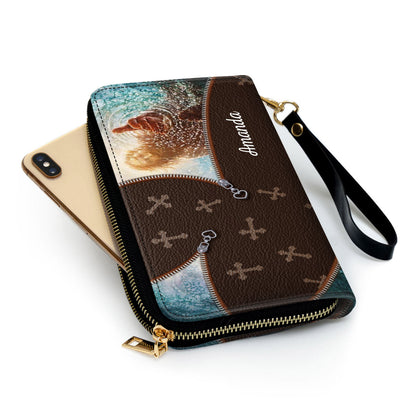 The Hand Of Jesus - Take My Hand Clutch Purse For Women - Personalized Name - Christian Gifts For Women