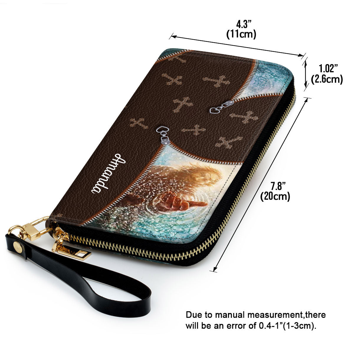 The Hand Of Jesus - Take My Hand Clutch Purse For Women - Personalized Name - Christian Gifts For Women