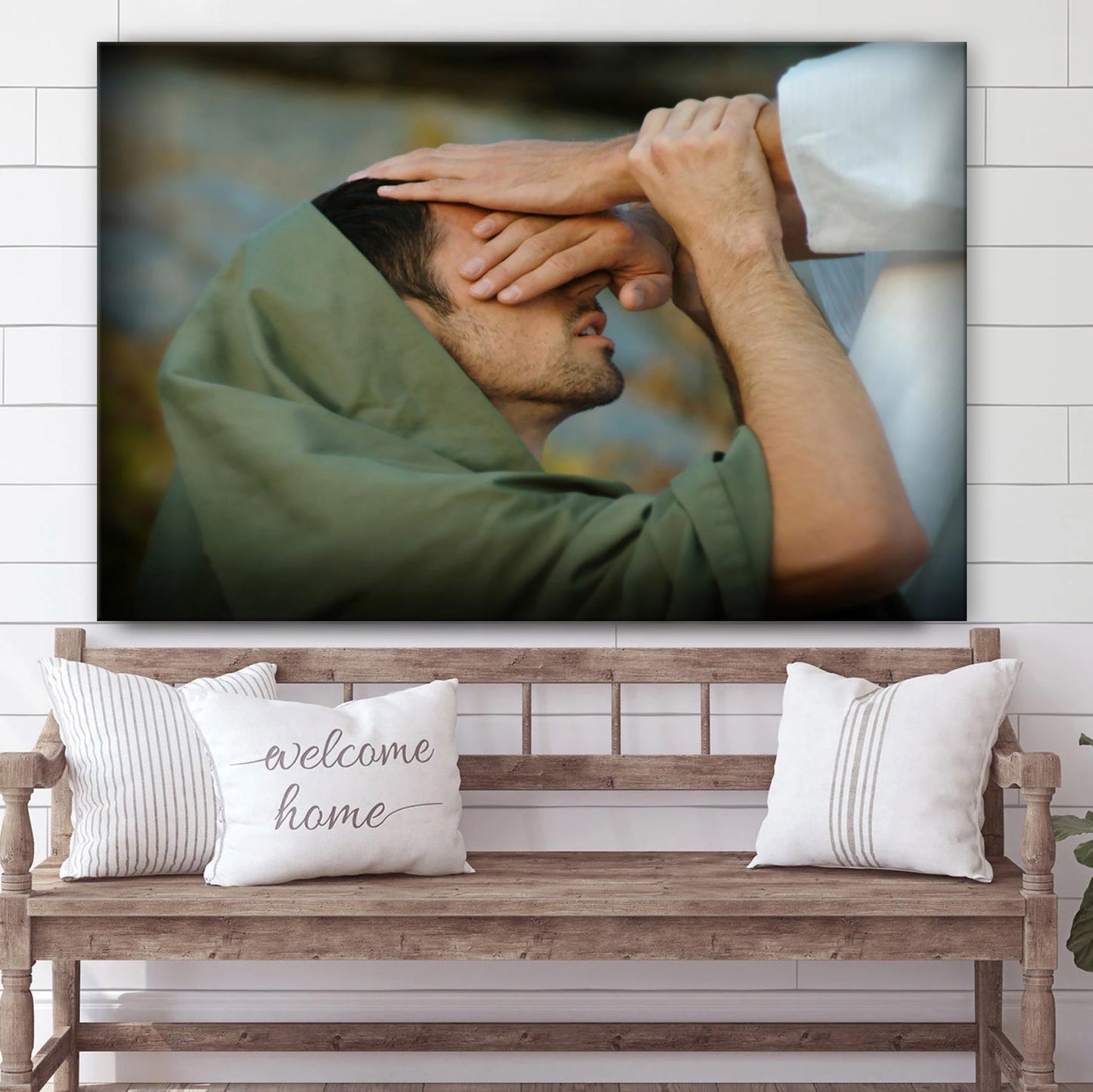 The Healer Canvas Wall Art - Jesus Picture - Christian Wall Decor