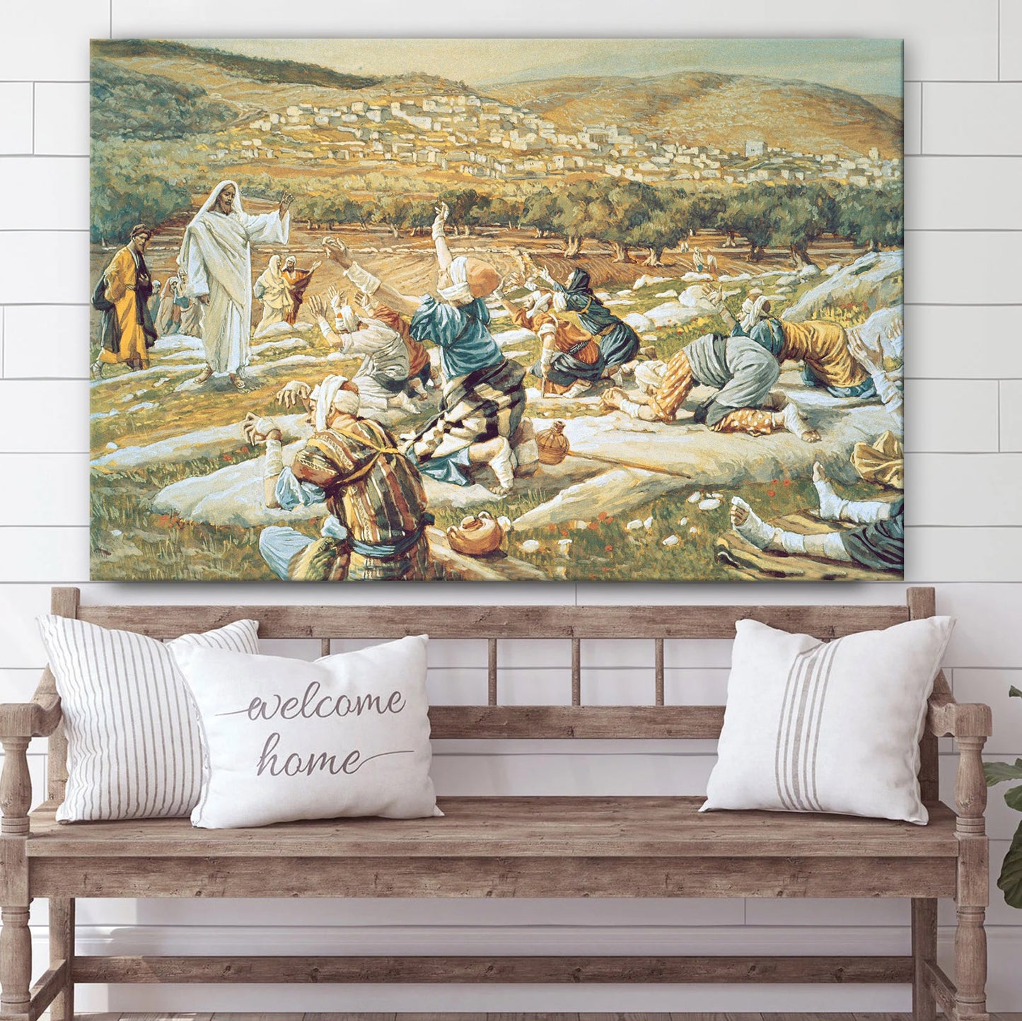 The Healing Of The Ten Lepers Canvas Wall Art - Christian Canvas Pictures - Religious Canvas Wall Art