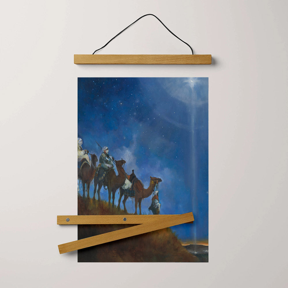 The Holy Child Is Born Portrait Hanging Canvas Wall Art - Christmas Gift - Religious Canvas