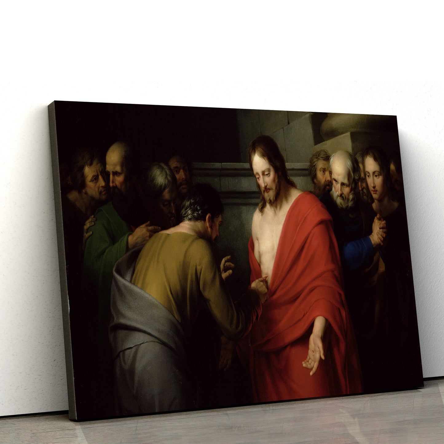 The Incredulity Of Saint Thomas Jesus - Jesus Canvas Wall Art - Christian Wall Art
