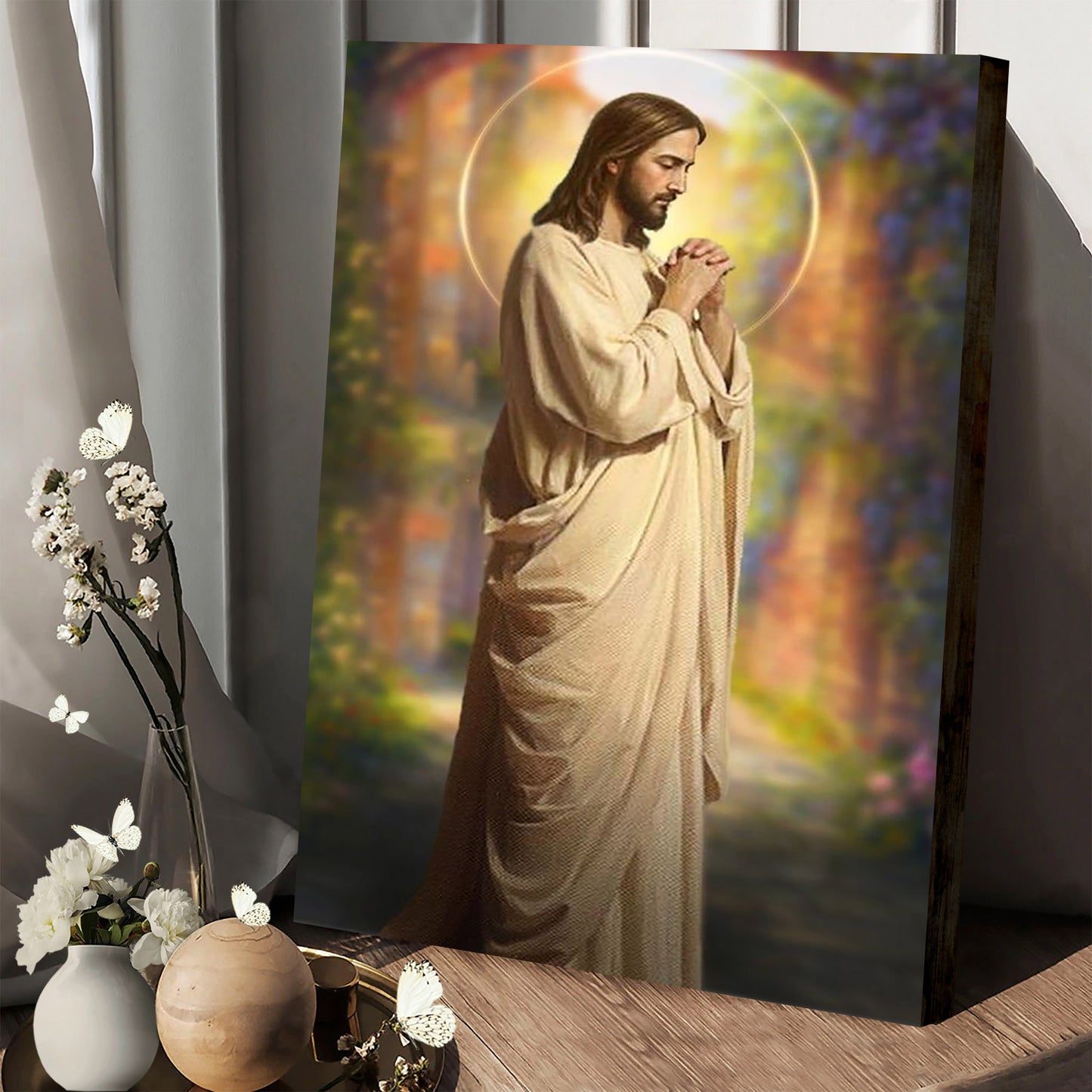 The Jesus Prayer Canvas Prints - Jesus Christ Art - Christian Canvas Wall Decor