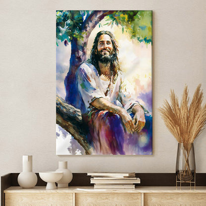 The Joy Of Abundant Living Religious Able Art Of Jesus - Jesus Canvas Pictures - Christian Wall Art