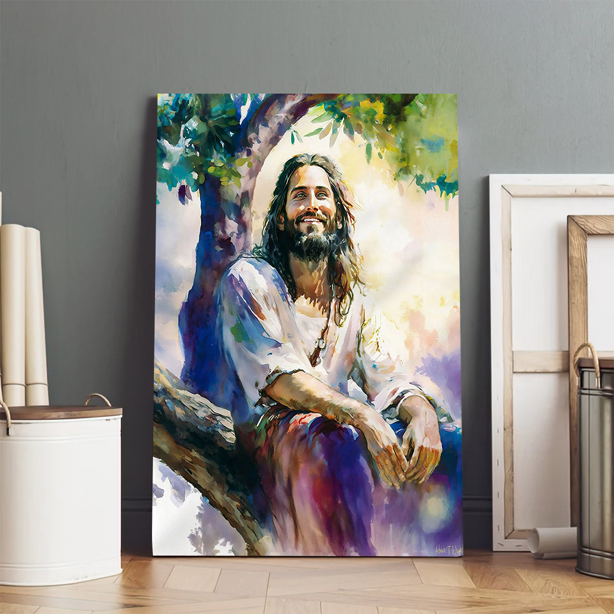 The Joy Of Abundant Living Religious Able Art Of Jesus - Jesus Canvas Pictures - Christian Wall Art