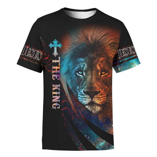 The King Jesus Lion Customized 3d Shirt - Christian 3D Shirt
