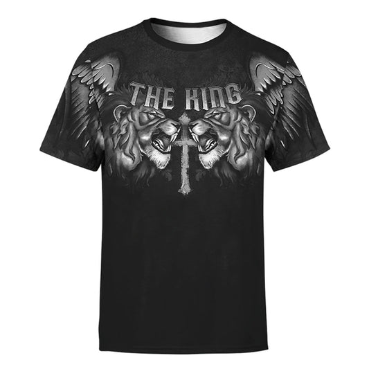The King Jesus Lion Tattoo 3d Shirt - Christian 3D Shirt