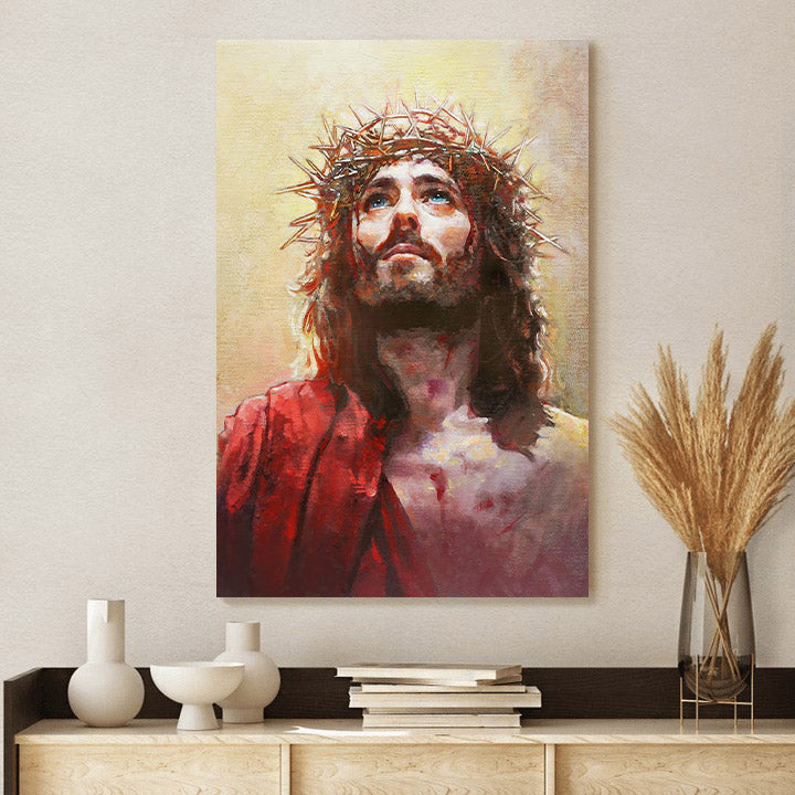 Jesus Canvas Painting - Jesus Canvas Wall Art - Jesus Picture - Jesus Portrait Canvas