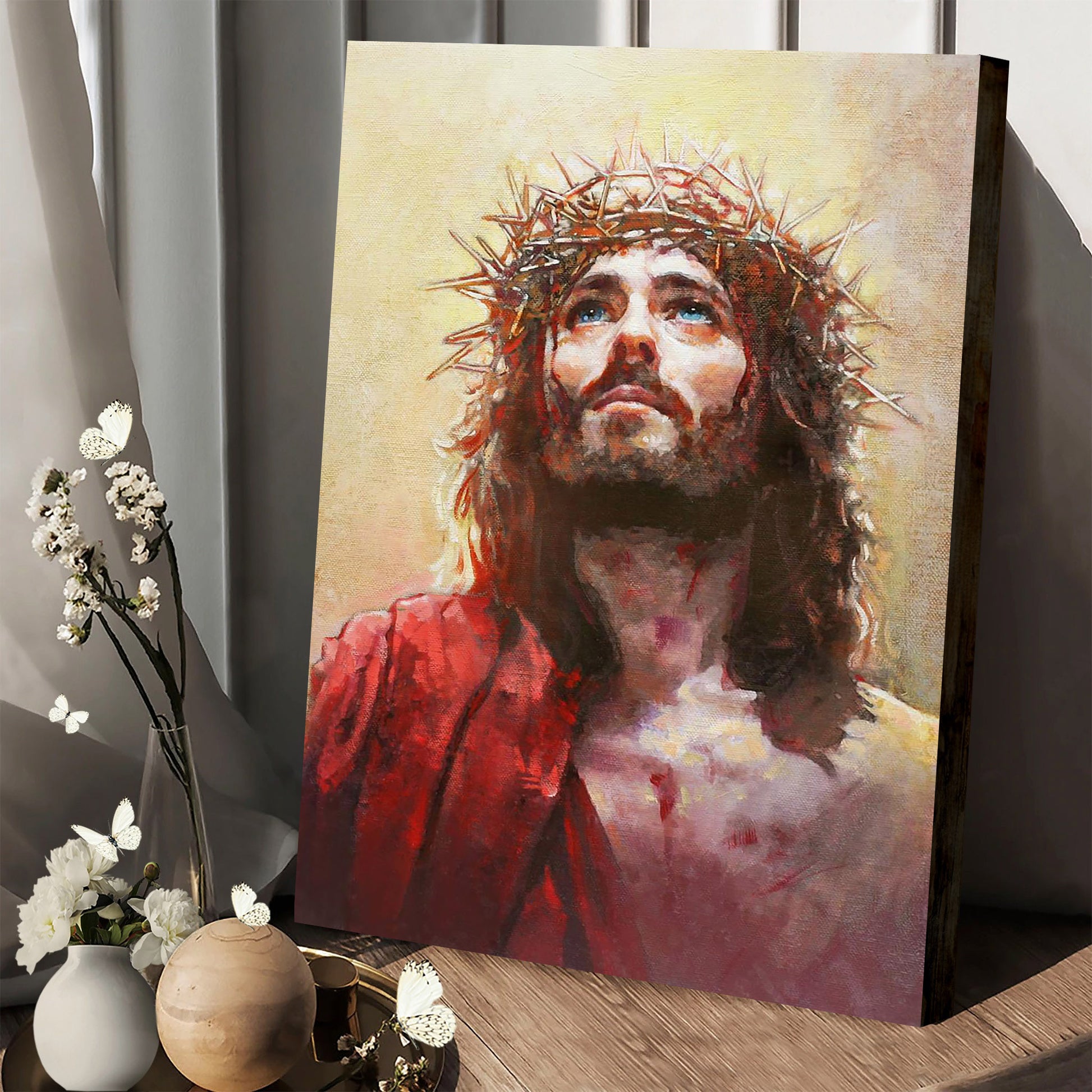 Jesus Canvas Painting - Jesus Canvas Wall Art - Jesus Picture - Jesus Portrait Canvas