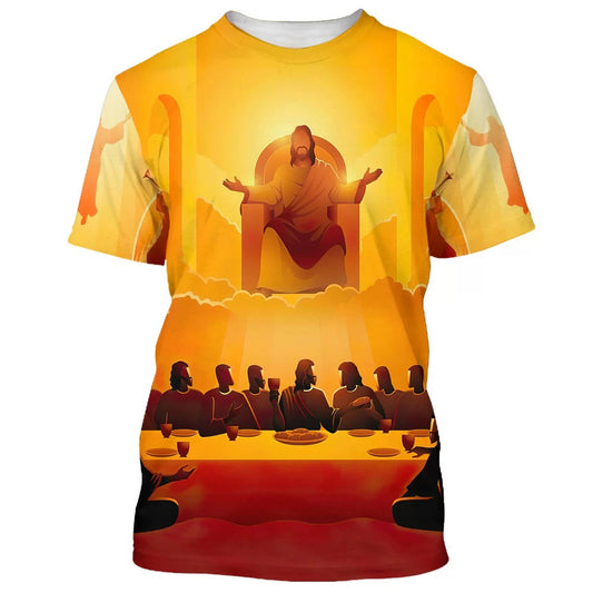The Last Supper 3d All Over Print Shirt - Christian 3d Shirts For Men Women