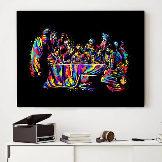 The Last Supper Canvas - Religious Canvas Art - Christian Canvas Wall Art - Ciaocustom
