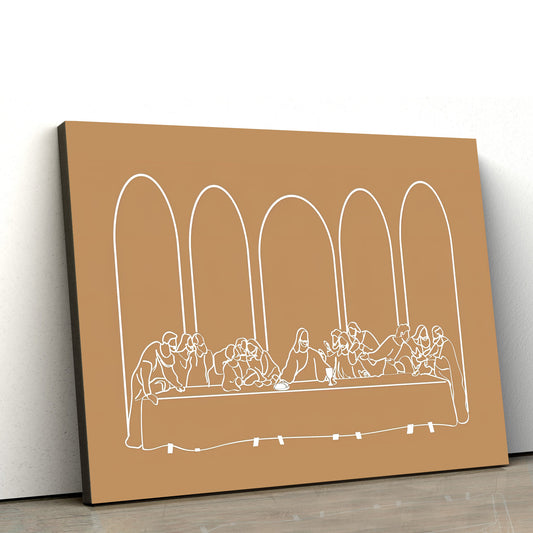 The Last Supper Canvas Posters - Christian Canvas Wall Art - Ciaocustom
