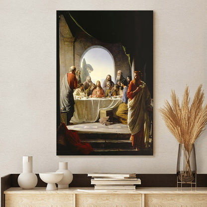 The Last Supper Canvas Wall Art - Christan Wall Decor