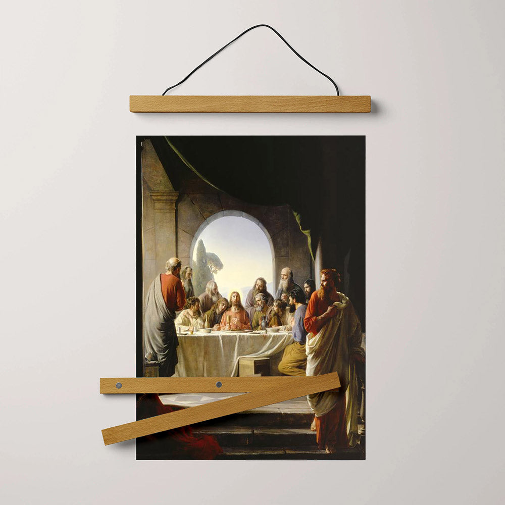 The Last Supper Hanging Canvas Wall Art - Christan Wall Decor - Religious Canvas