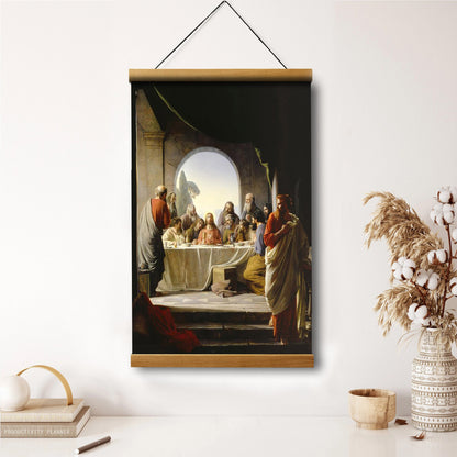 The Last Supper Hanging Canvas Wall Art - Christan Wall Decor - Religious Canvas