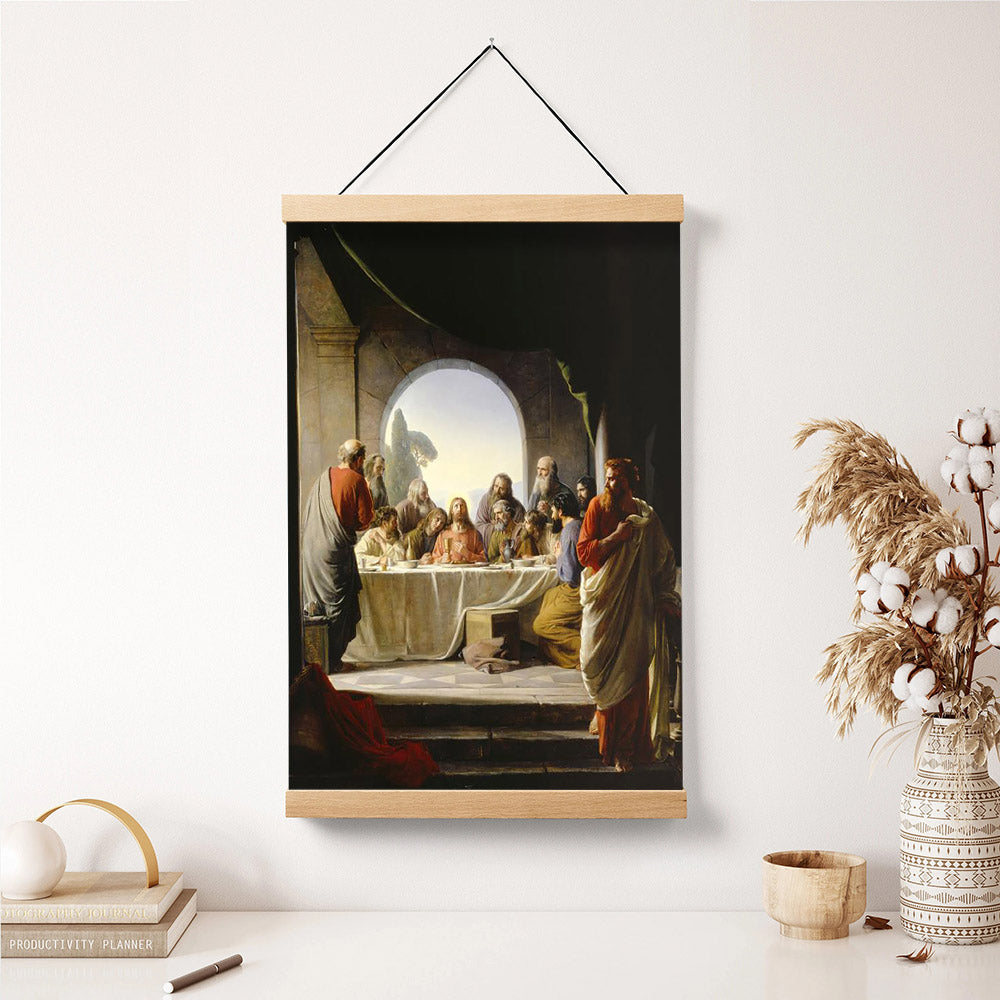 The Last Supper Hanging Canvas Wall Art - Christan Wall Decor - Religious Canvas