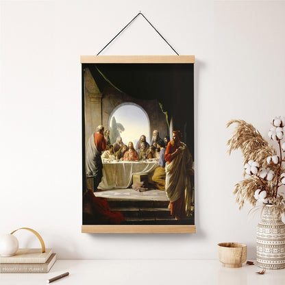 The Last Supper Hanging Canvas Wall Art - Christan Wall Decor - Religious Canvas