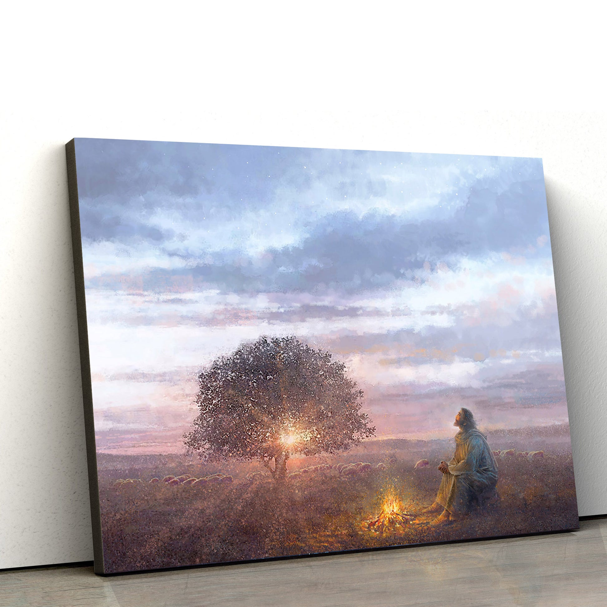 The Light Of Life Canvas Wall Art - Jesus Picture - Christian Wall Decor