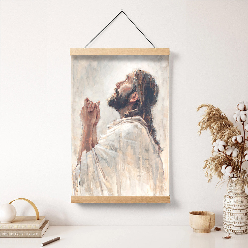 The Light Of Redemption Hanging Canvas Wall Art - Jesus Picture - Jesus Portrait Canvas - Religious Canvas