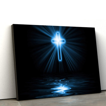 The Light Of The Cross Rectangle Gallery Canvas Art - Jesus Canvas Pictures - Christian Wall Art