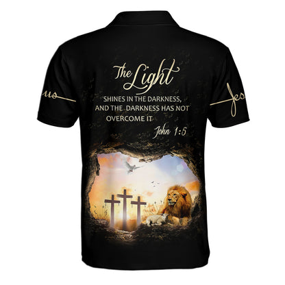 The Light Shines In The Darkness And The Darkness Has Not Overcome It Polo Shirt - Christian Shirts & Shorts