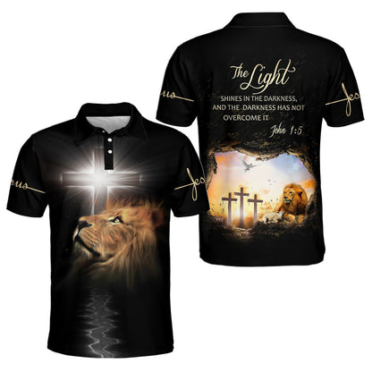 The Light Shines In The Darkness And The Darkness Has Not Overcome It Polo Shirt - Christian Shirts & Shorts