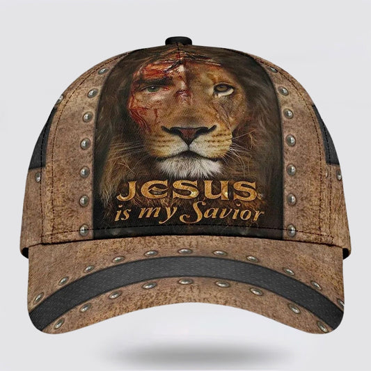 The Lion Jesus Is My Savior Classic Hat All Over Print - Christian Hats for Men and Women