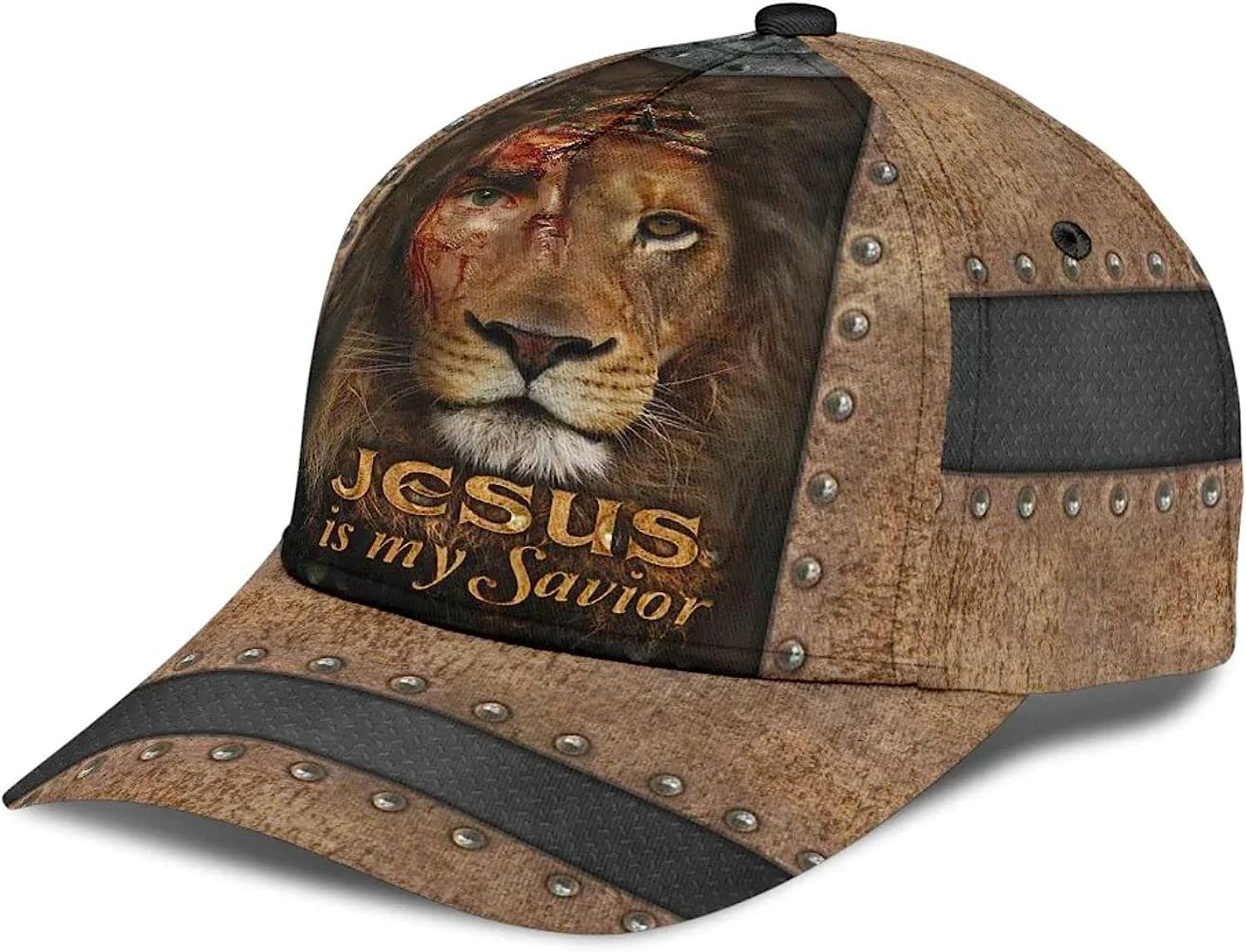 The Lion Jesus Is My Savior Classic Hat All Over Print - Christian Hats for Men and Women