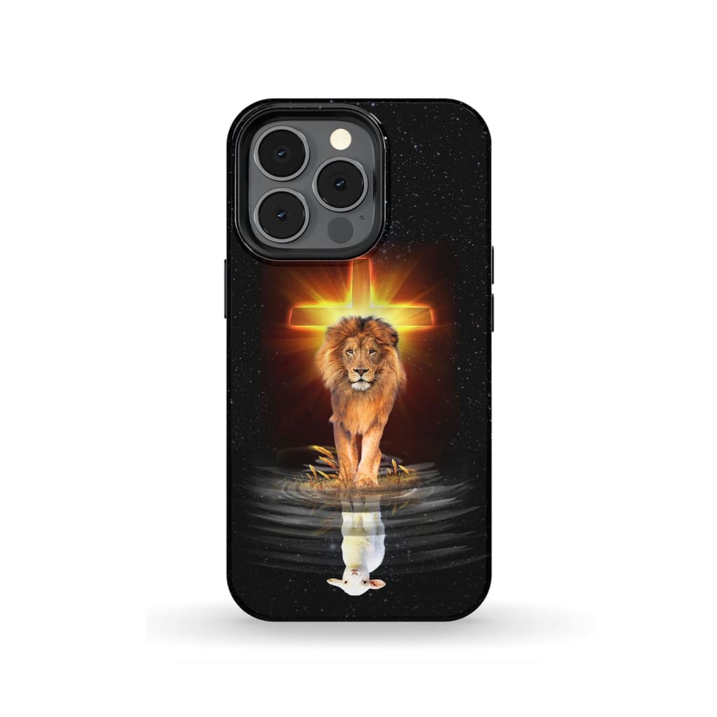 The Lion Of Judah And The Lamb Of God Phone Case - Scripture Phone Cases - Iphone Cases Christian