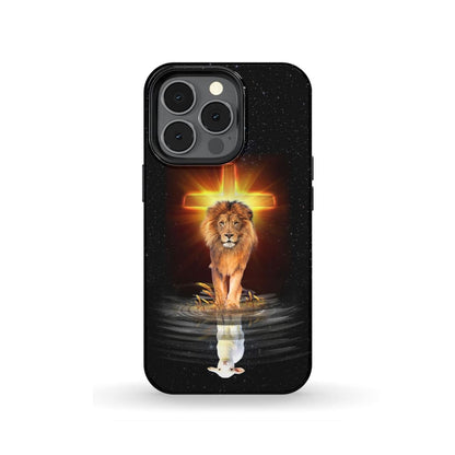 The Lion Of Judah And The Lamb Of God Phone Case - Scripture Phone Cases - Iphone Cases Christian