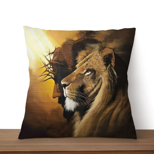 The Lion Of Judah Jesus Christ Christian Pillow, Jesus Pillows