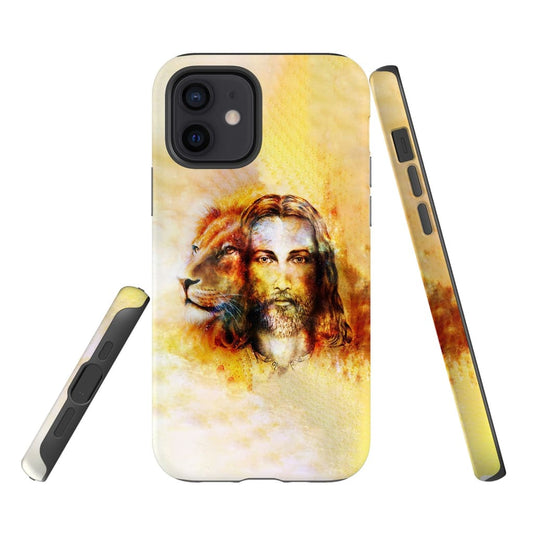 The Lion Of Judah Jesus Christ Phone Case - Inspirational Bible Scripture iPhone Cases