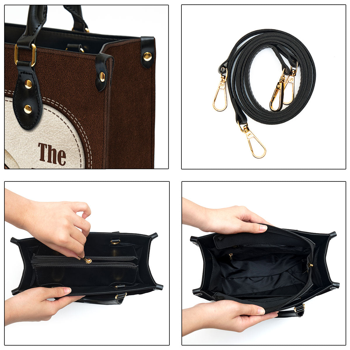 The Lion Of Judah The Lamb Of God Beautiful Personalized Leather Bag For Women - Religious Gifts For Women