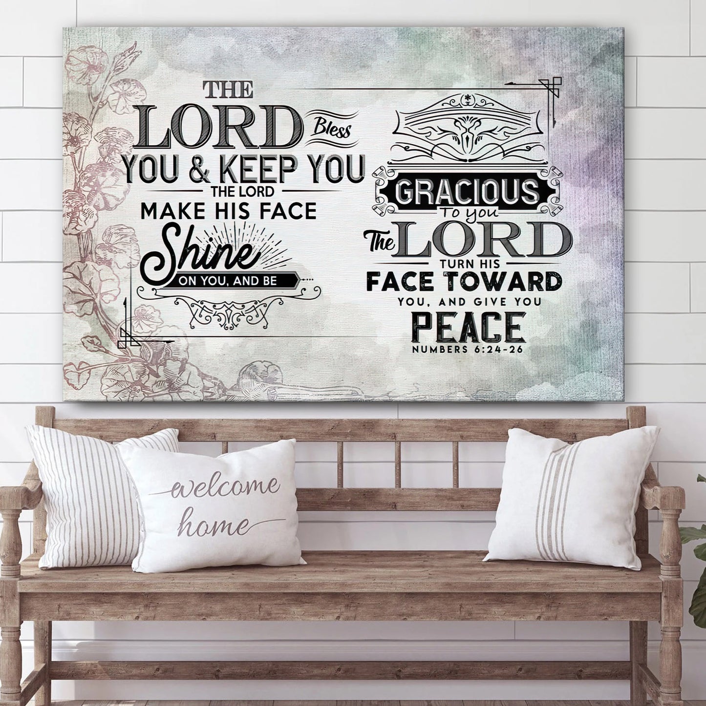 The Lord Bless You And Keep Numbers 624 26 Scripture Canvas Wall Art