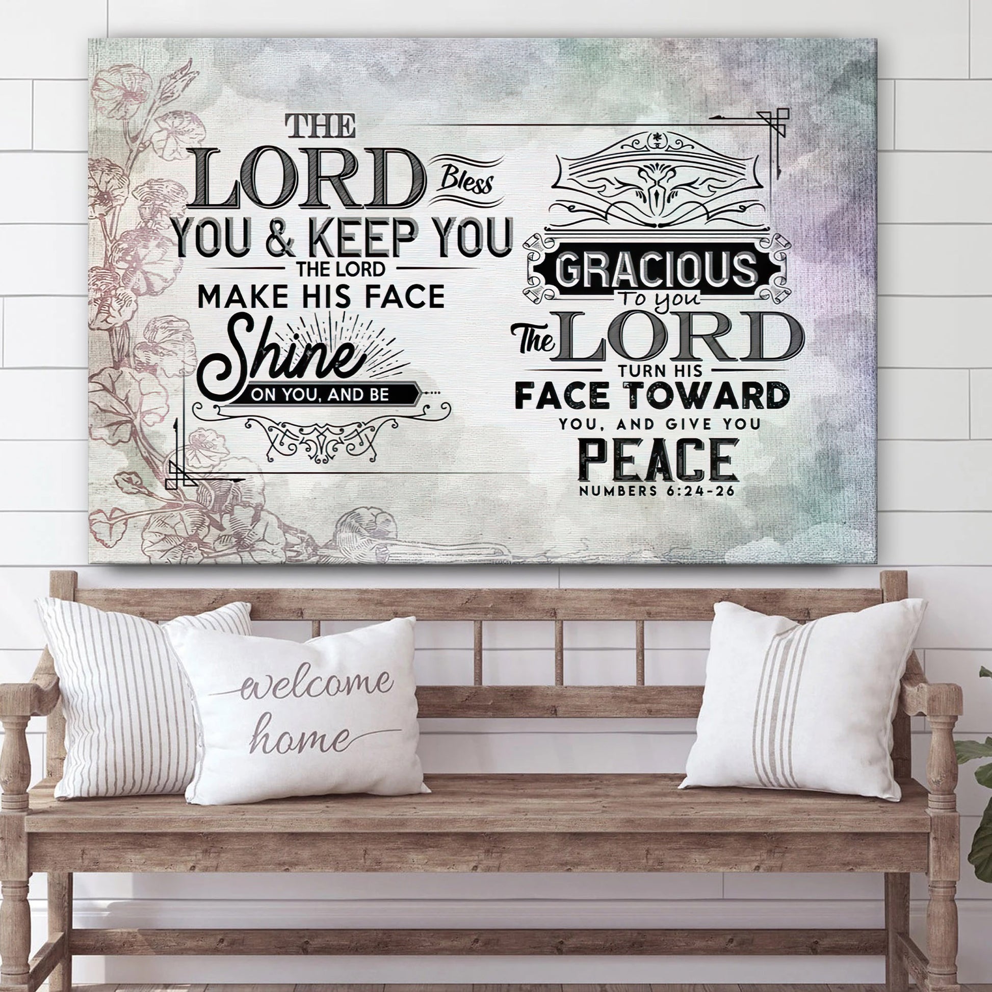 The Lord Bless You And Keep Numbers 624 26 Scripture Canvas Wall Art