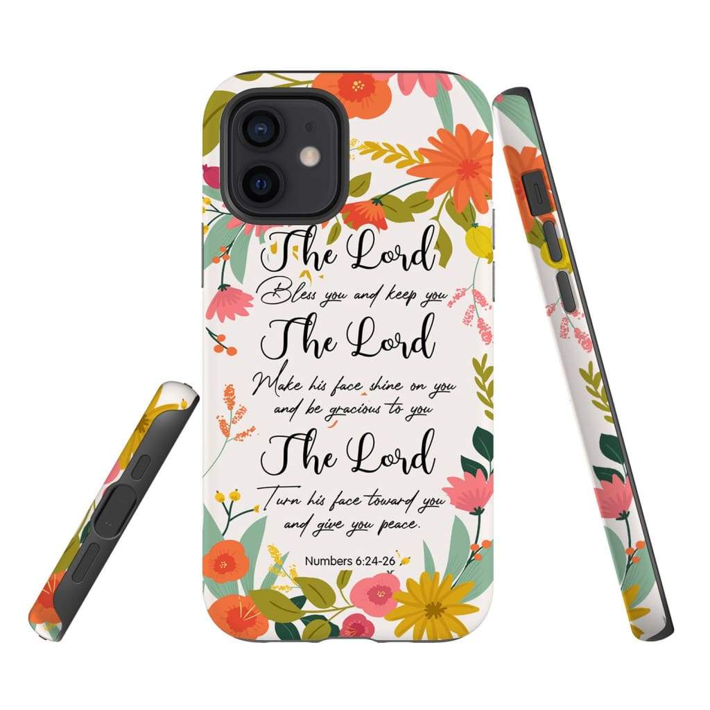 The Lord Bless You And Keep You Numbers 624-26 Bible Verse Phone Case - Inspirational Bible Scripture iPhone Cases