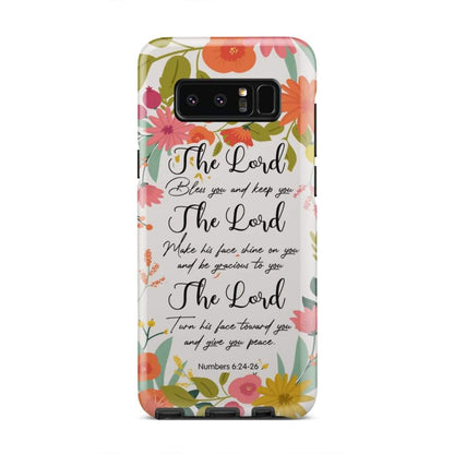 The Lord Bless You And Keep You Numbers 624-26 Bible Verse Phone Case - Inspirational Bible Scripture iPhone Cases