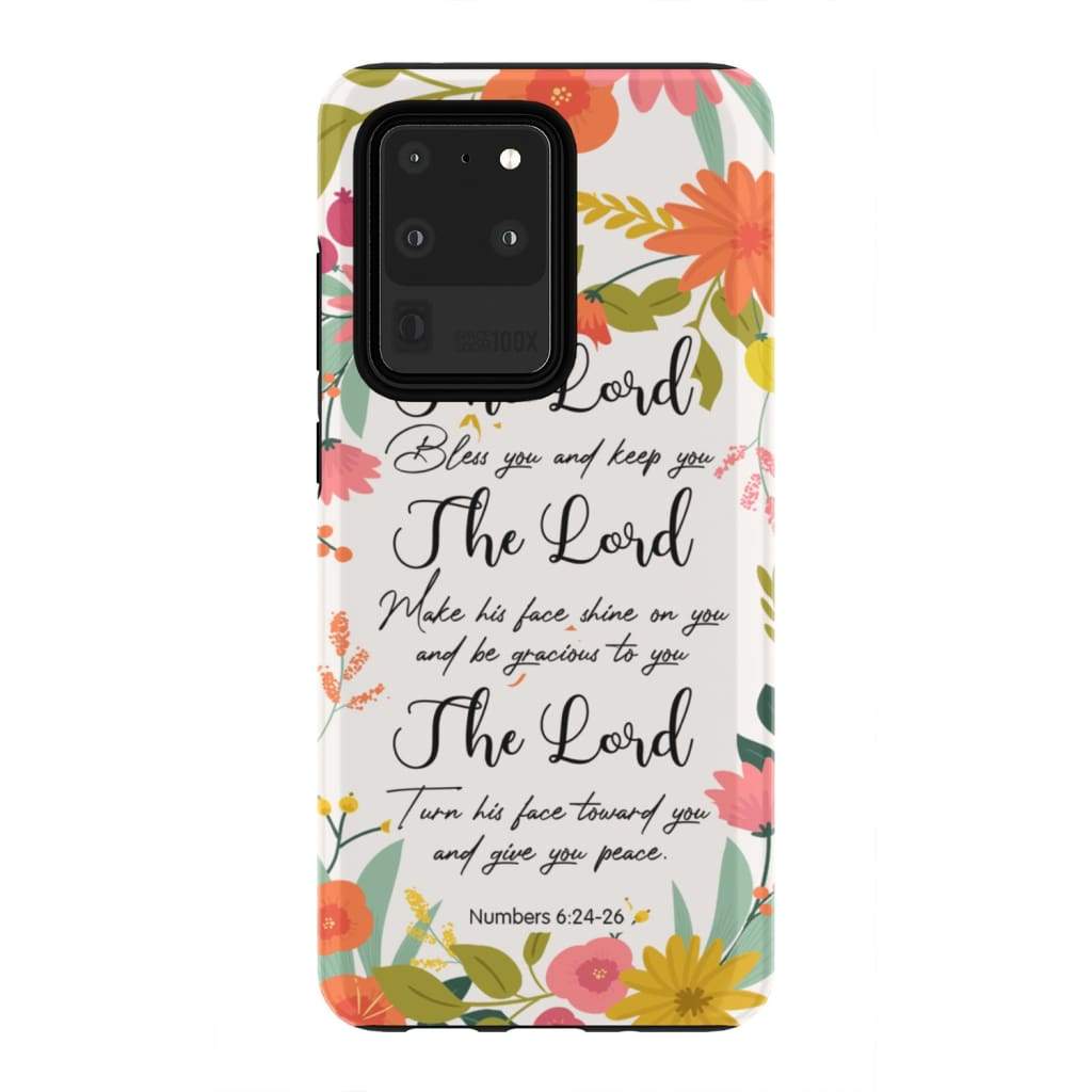The Lord Bless You And Keep You Numbers 624-26 Bible Verse Phone Case - Inspirational Bible Scripture iPhone Cases