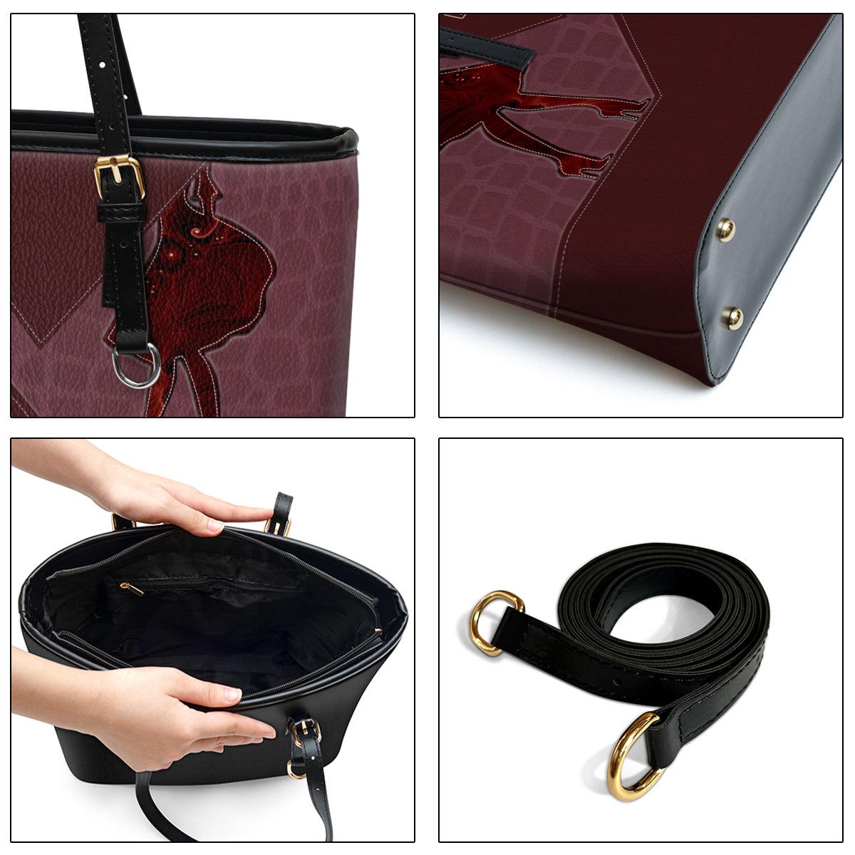 The Lord Establishes Her Steps Cross Large Pu Leather Tote Bag For Women - Mom Gifts For Mothers Day