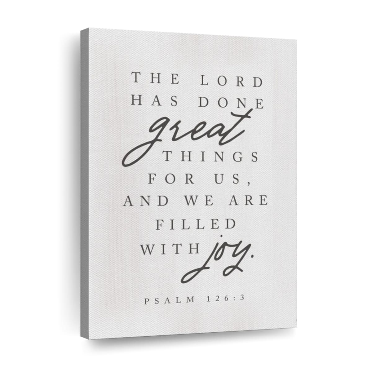 The Lord Has Done Great Wall Art Canvas - Canvas Religious Wall Art - Christian Wall Decor Living Room