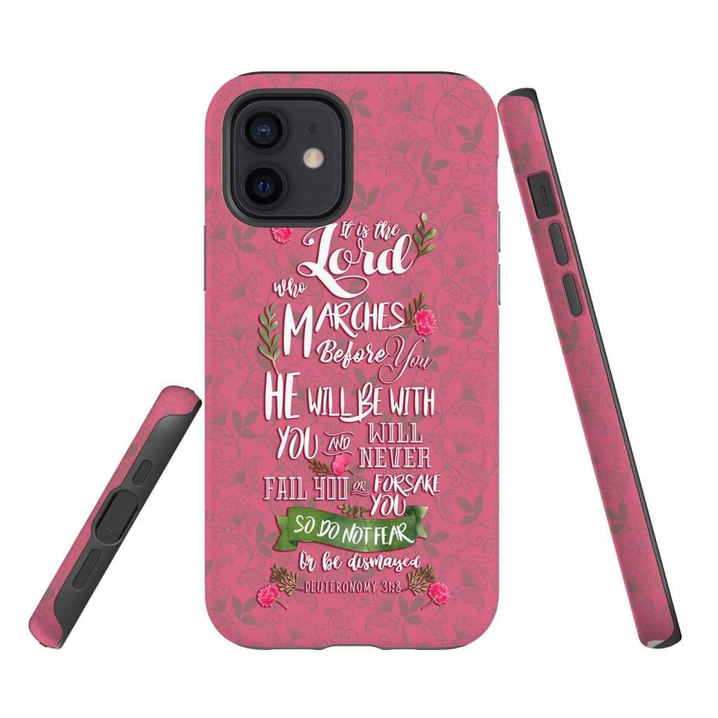 The Lord Himself Goes Before You Deuteronomy 318 Bible Verse Phone Case - Inspirational Bible Scripture iPhone Cases