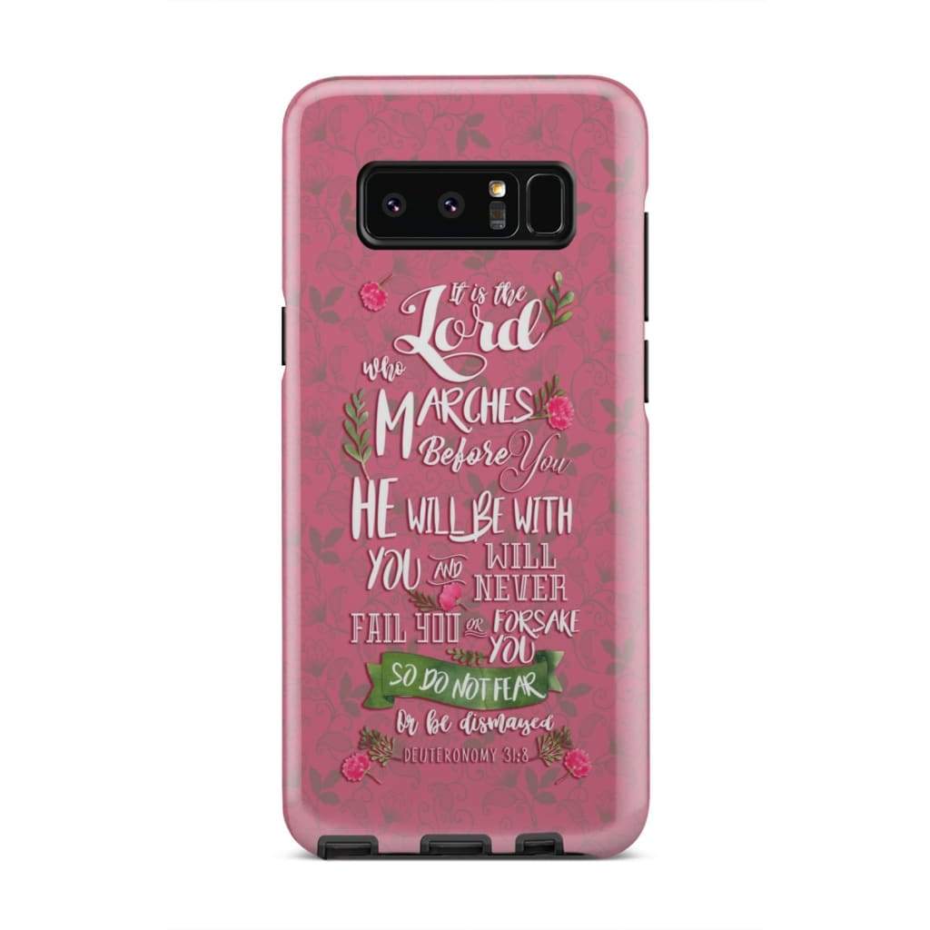 The Lord Himself Goes Before You Deuteronomy 318 Bible Verse Phone Case - Inspirational Bible Scripture iPhone Cases